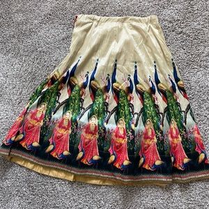 Silk lehenga skirt